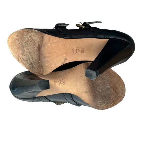 MICHAEL Michael Kors Black Leather Mary Jane Pumps Double-Strap Women's Size 8M - Picture 9 of 13